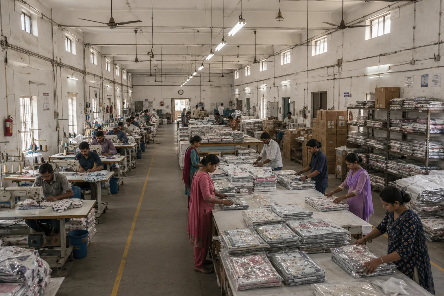 Anurag Textiles factory floor — Pilkhuwa, Uttar Pradesh